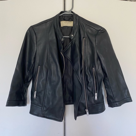 Zara Faux Leather Jacket - Picture 2 of 4